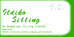 ildiko silling business card